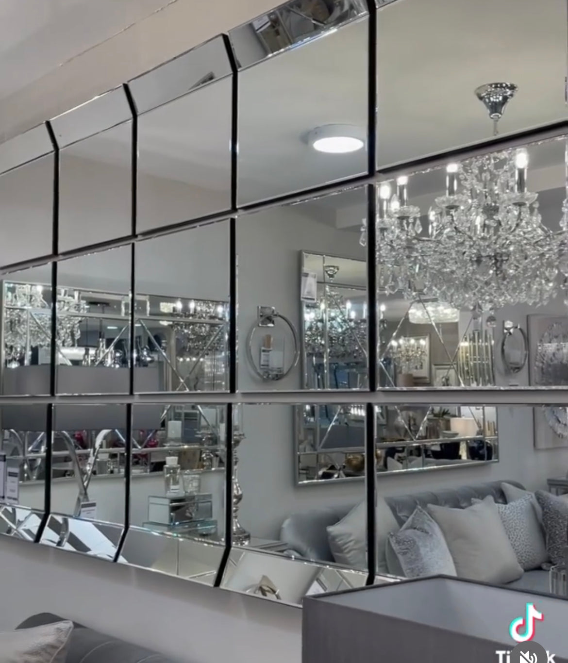 Medina 9 or 12 piece sectional mirrors group to order-Renaissance Design Studio