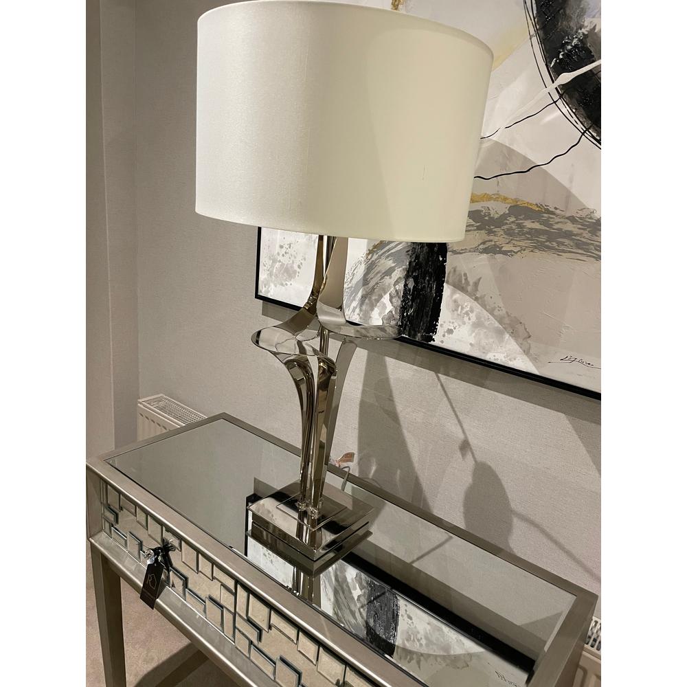 Medina Chrome Swirl Lamp-Renaissance Design Studio