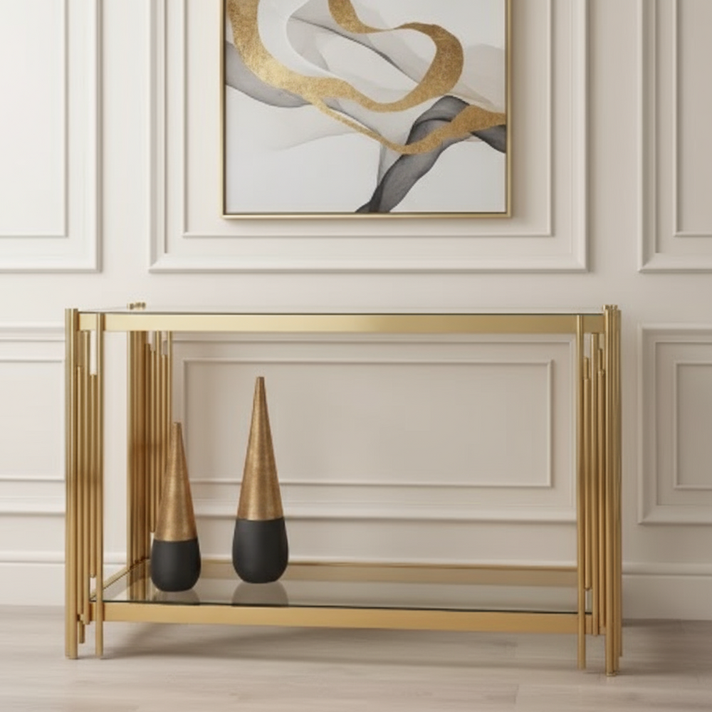 Medina Cohen  tubular console table  reduced (KD).