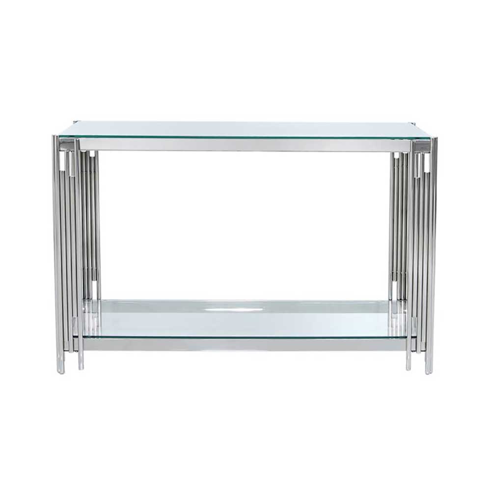 Medina Cohen  tubular console table chrome  reduced last one