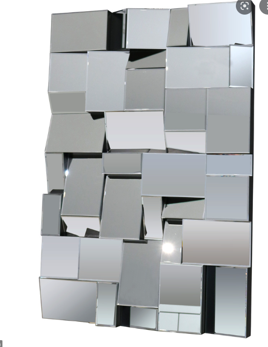 Medina Earthquake Mirror. 120 x 80 cm reduced nett clearance-Venetian glass-Renaissance Design Studio