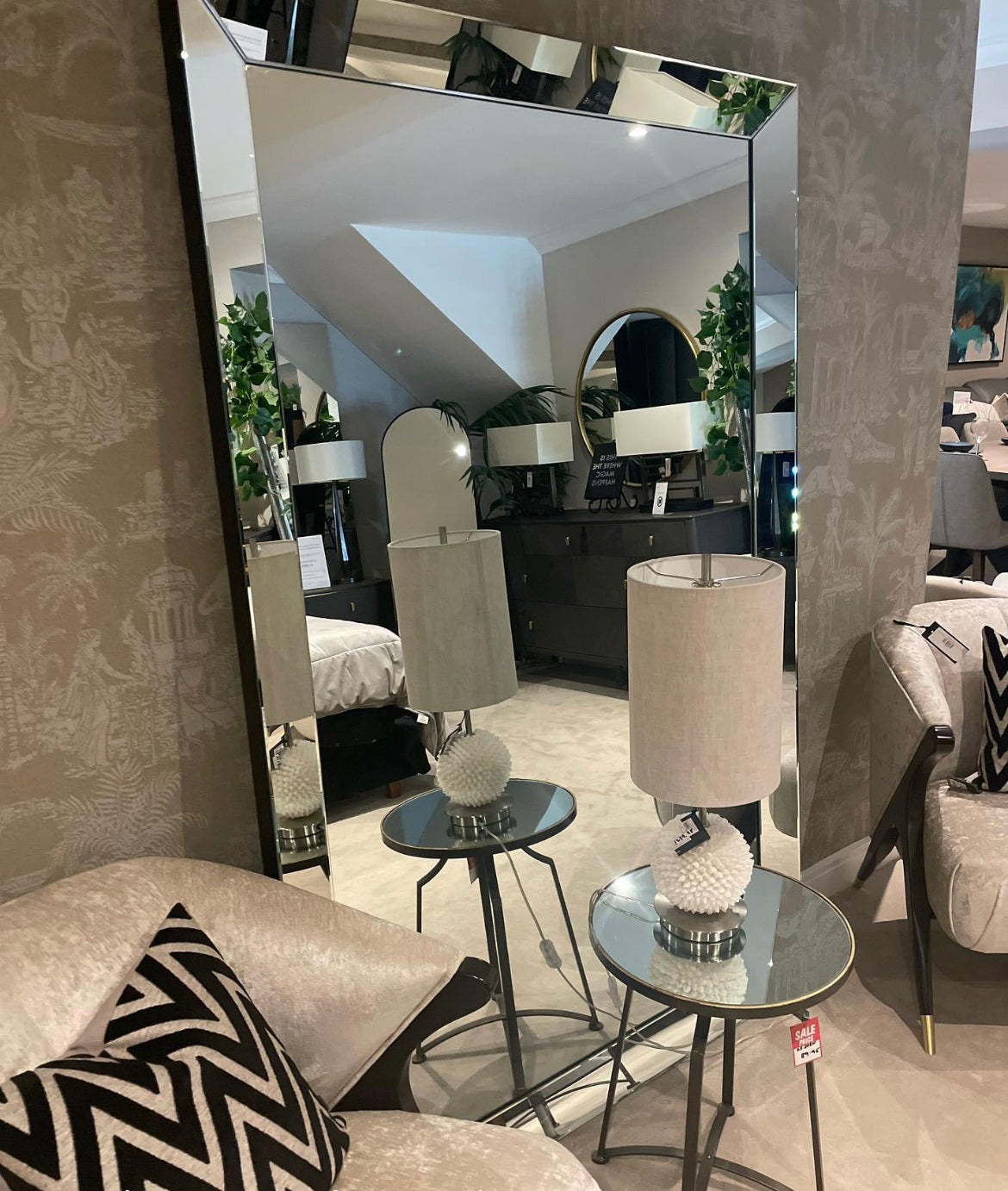 Medina Mitre Edge Venetian Mirrors Reduced To Clear 20% Off-Renaissance Design Studio