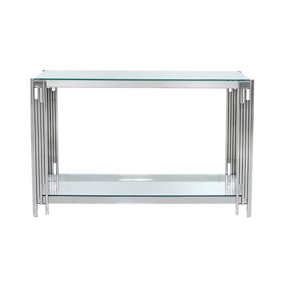 Medina tubular console table gold or chrome  reduced