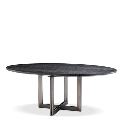 Melbourne Designer Oval Dining Table  by Eichholtz