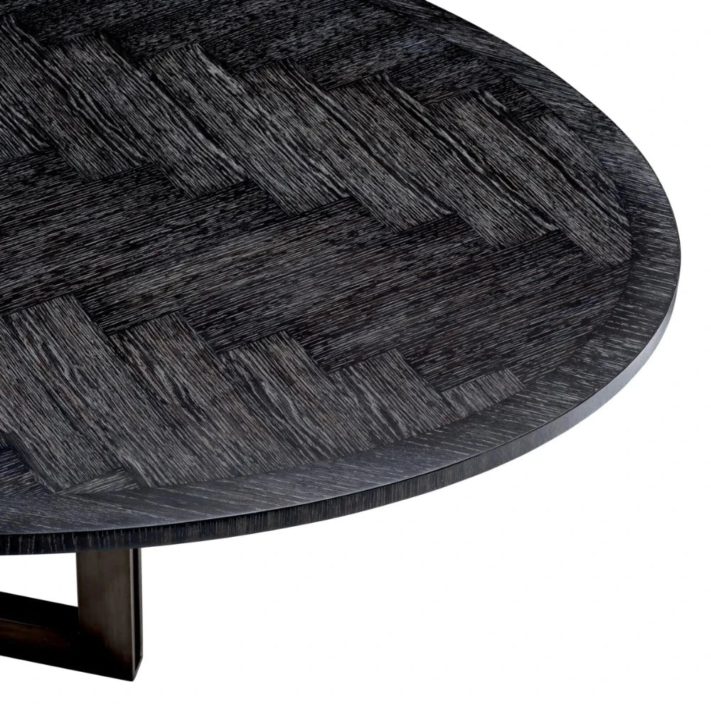 Melchior Designer Oval Dining Table by Eichholtz