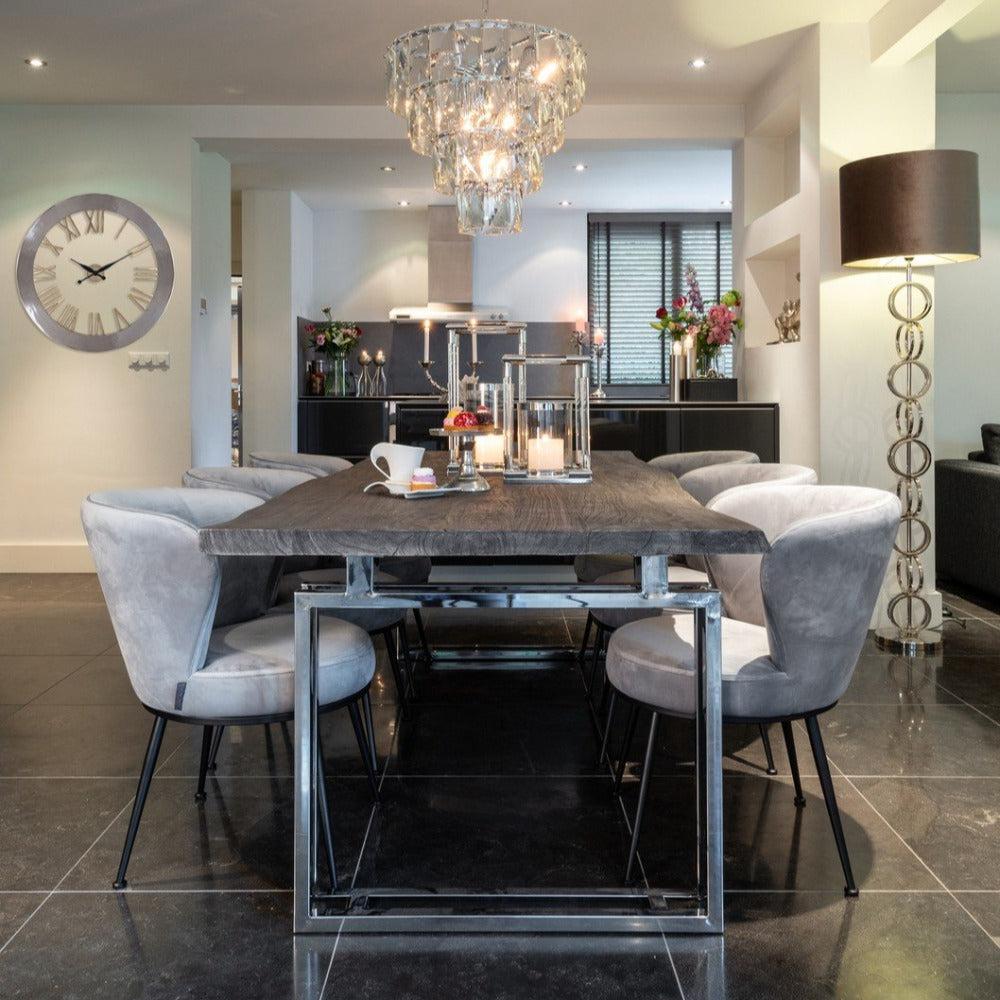 Melody Velvet Contemporary Dining chairs-Renaissance Design Studio