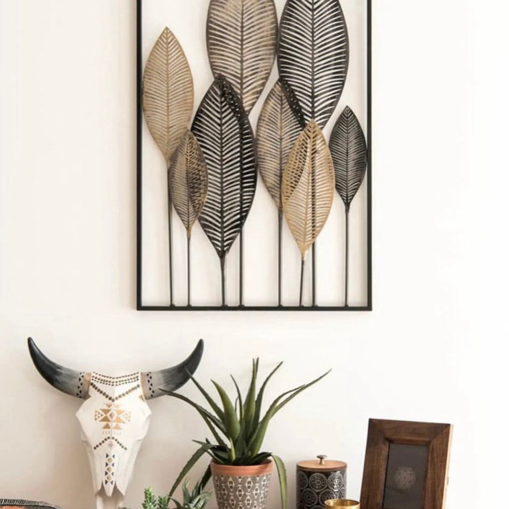 Metal Leaf Wall Art