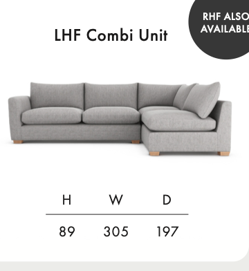 Metro Combi Corner sofa  made for YOU by Whitemeadow AF