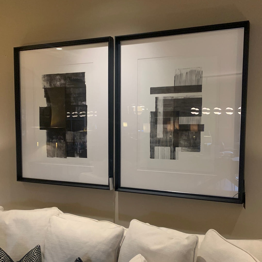 Midnight 02 hand made framed art work 063 for luxury interiors Limited Edition Reduced-Renaissance Design Studio