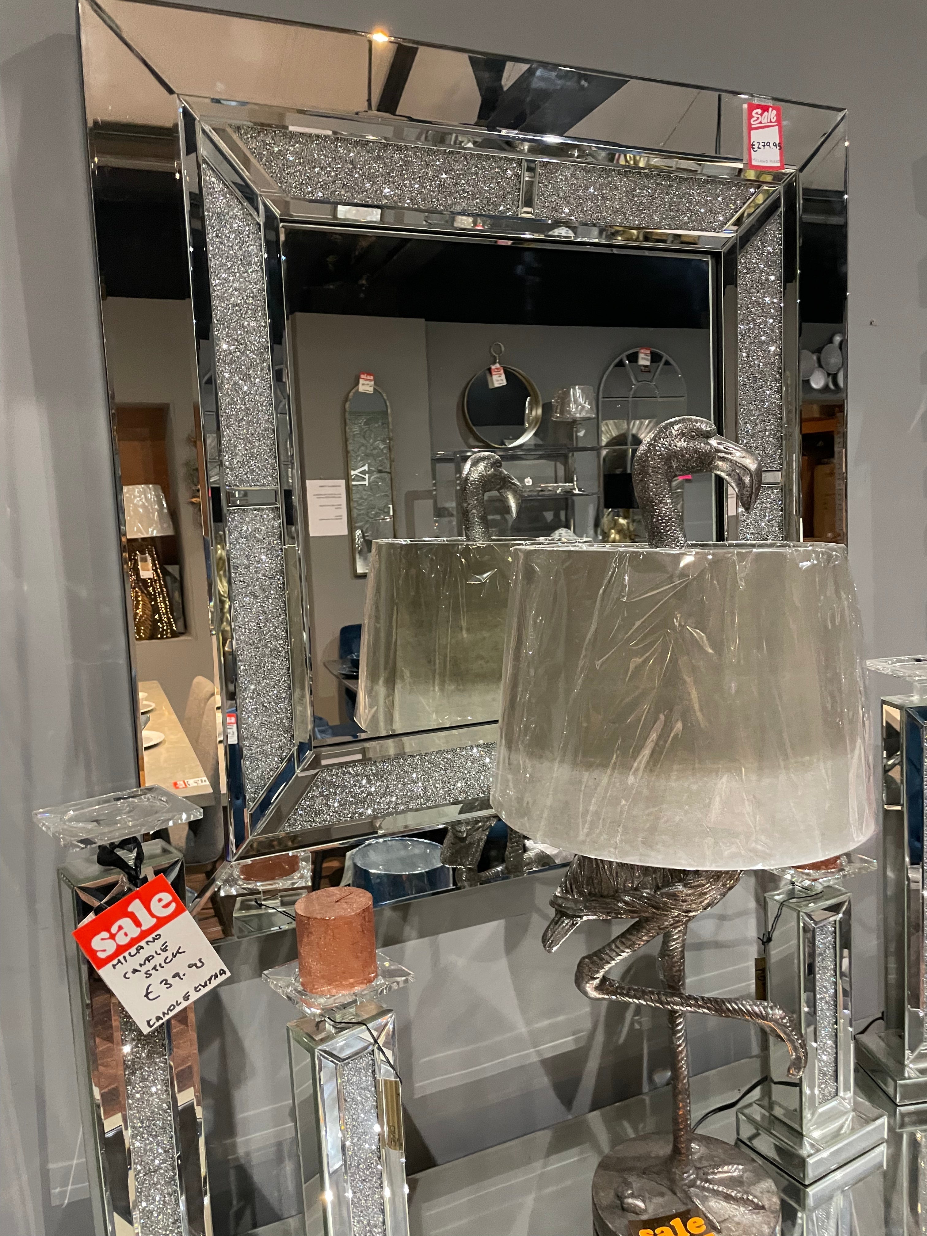 Milano square mirror reduced-Square mirror-Renaissance Design Studio