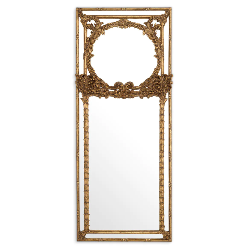 Mirror Le Royal in Antiqued gold By Eichholtz Ex showroom save 20%-Renaissance Design Studio