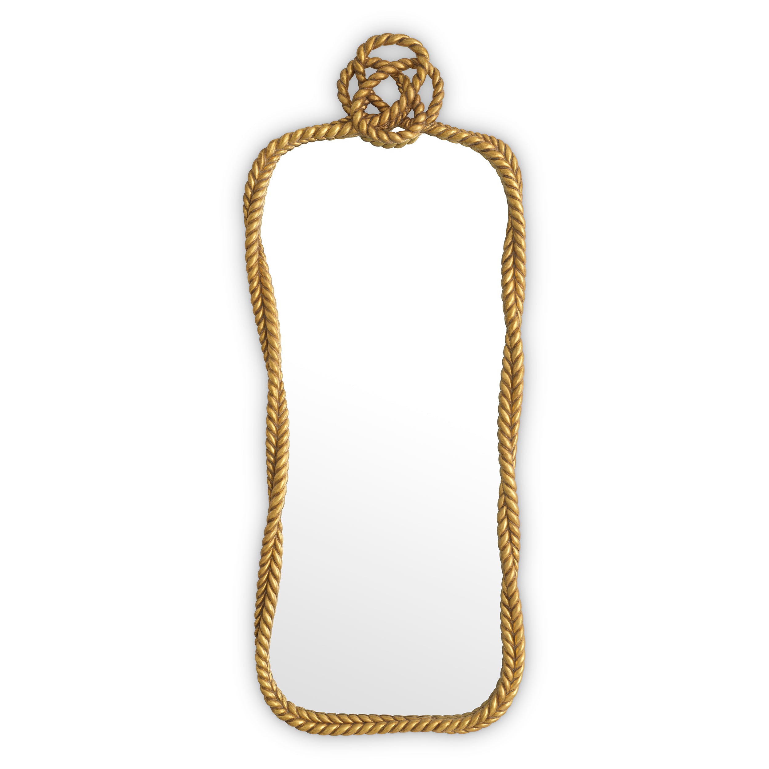 Mirror Vincenso L Antiqued gold leaf by Eichholtz-Renaissance Design Studio