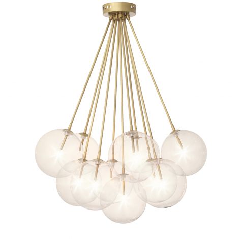Molecule Chandelier antique brass by Eichholtz-Renaissance Design Studio