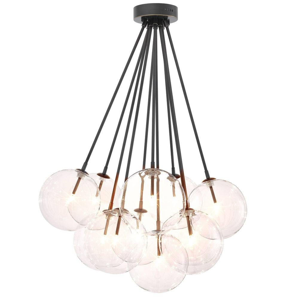 Molecule Chandelier in a choice of 3 finishes by Eichholtz