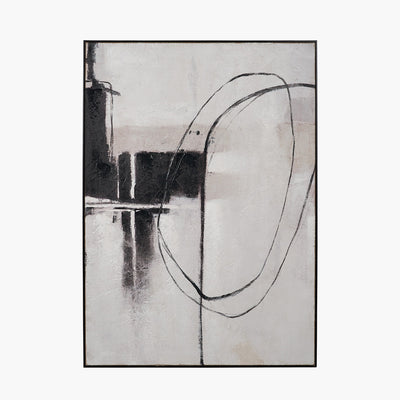 Monochrome large Abstract Art reduced