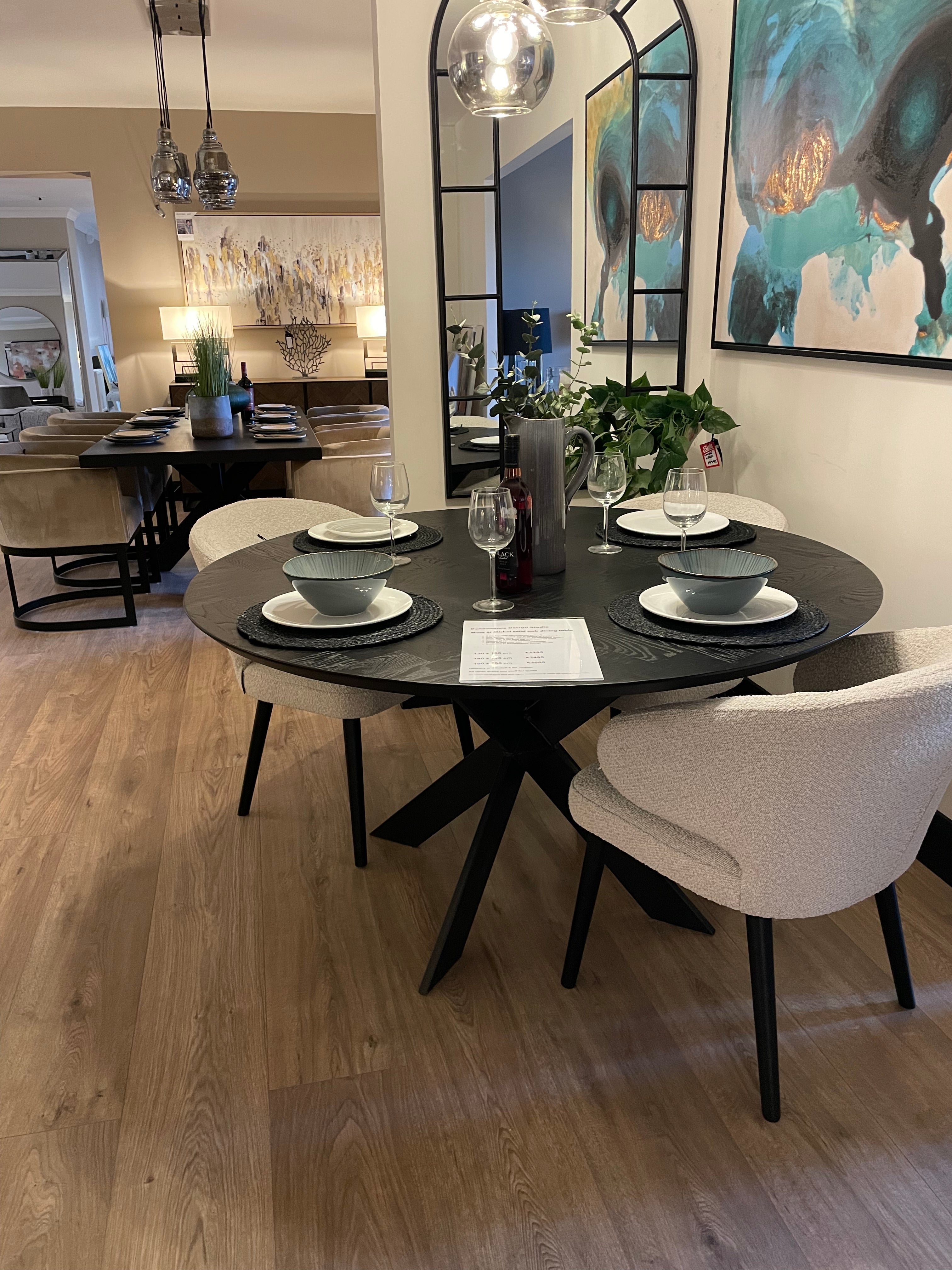 Mont St Michel Solid Oak Bespoke Dining table-Renaissance Design Studio