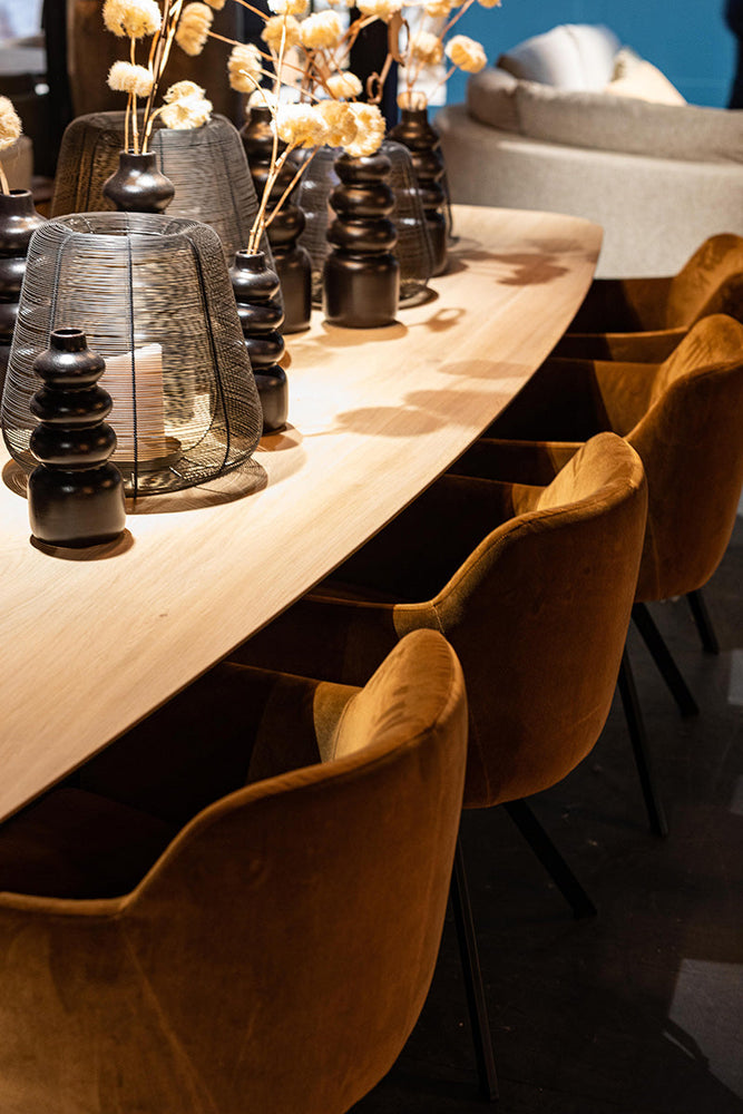 Monterey Whalebone style bespoke dining table with Designer Chunky spider leg