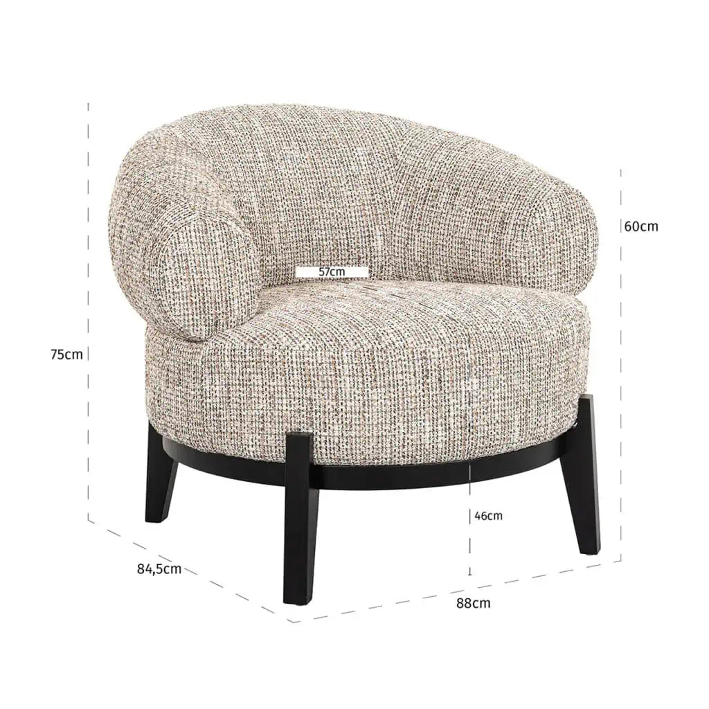 Montreal Armchair with colour options-Renaissance Design Studio