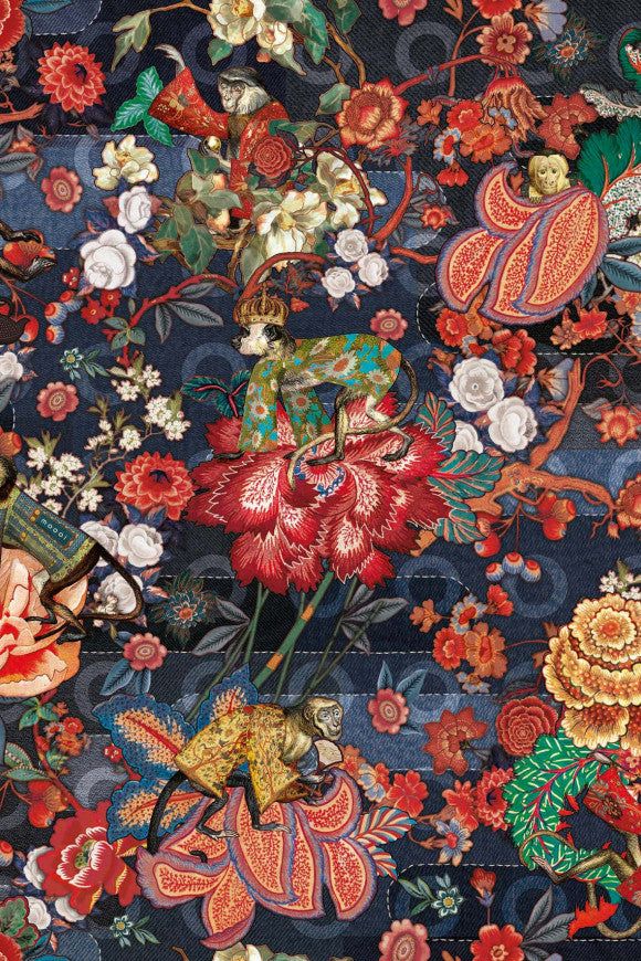 Moooi Wallcovering Tokyo Blue Rendezvous Tokyo Blue-Renaissance Design Studio