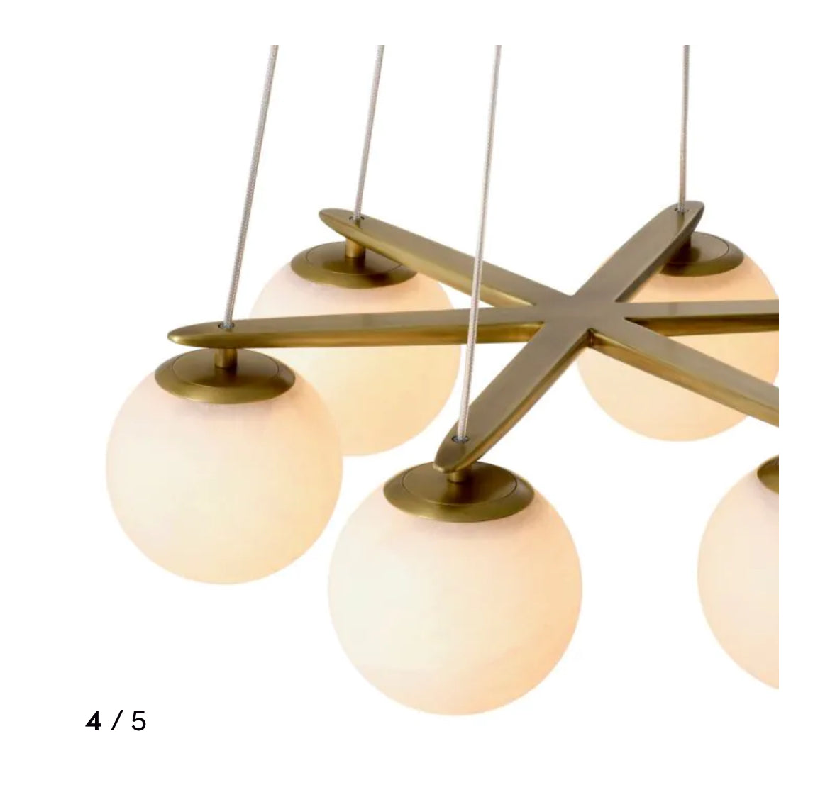 Morro alabaster chandelier by Eichholtz-Renaissance Design Studio