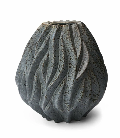 Morso Grey Flame vase 23 cm grey-Vase-Renaissance Design Studio