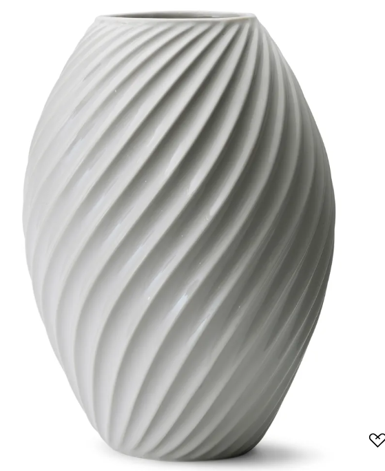 Morso River Vase 26 cm white-Renaissance Design Studio