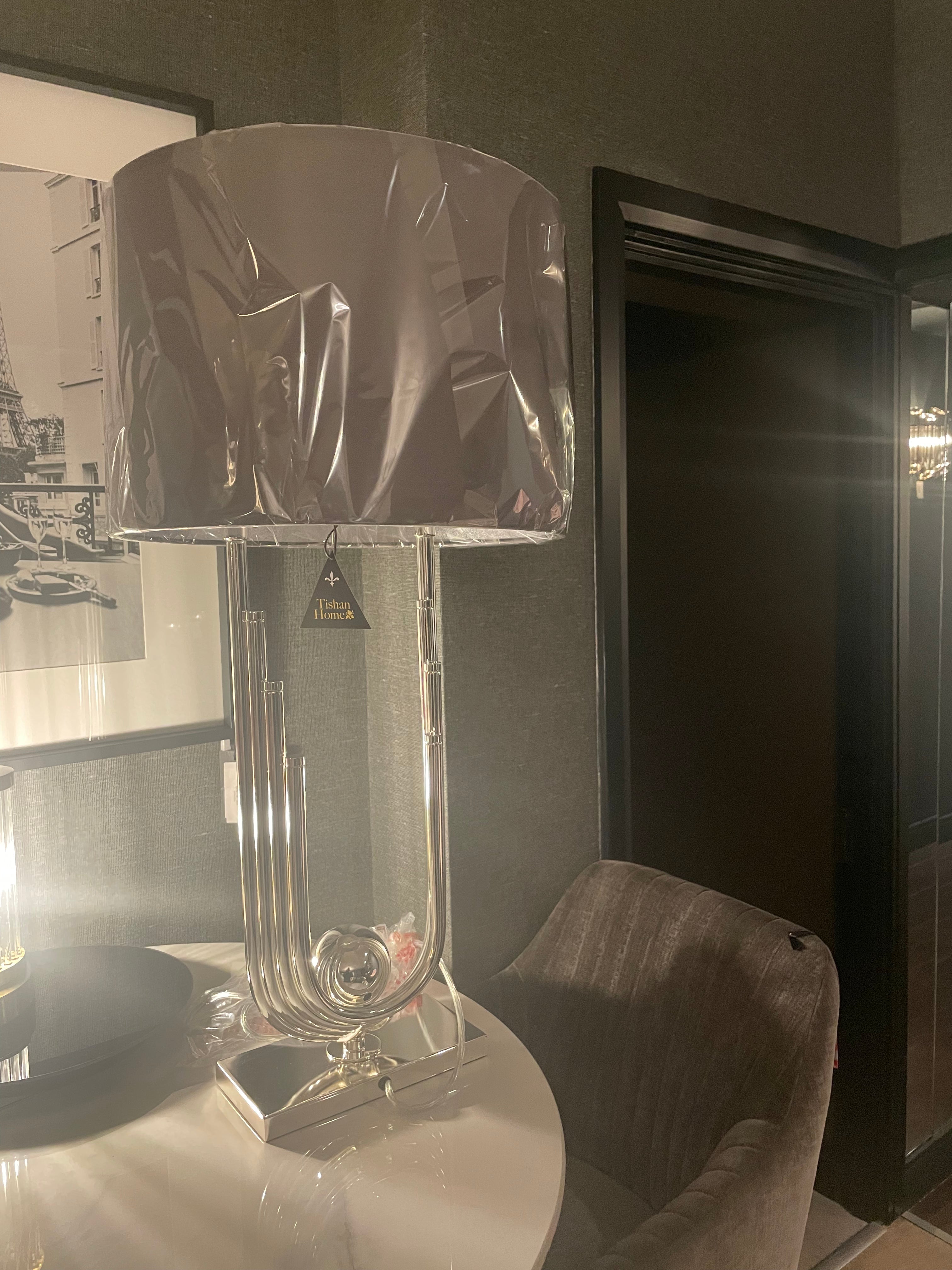 MQL scorpio table lamp with shade reduced save €100.-Table Lamp-Renaissance Design Studio