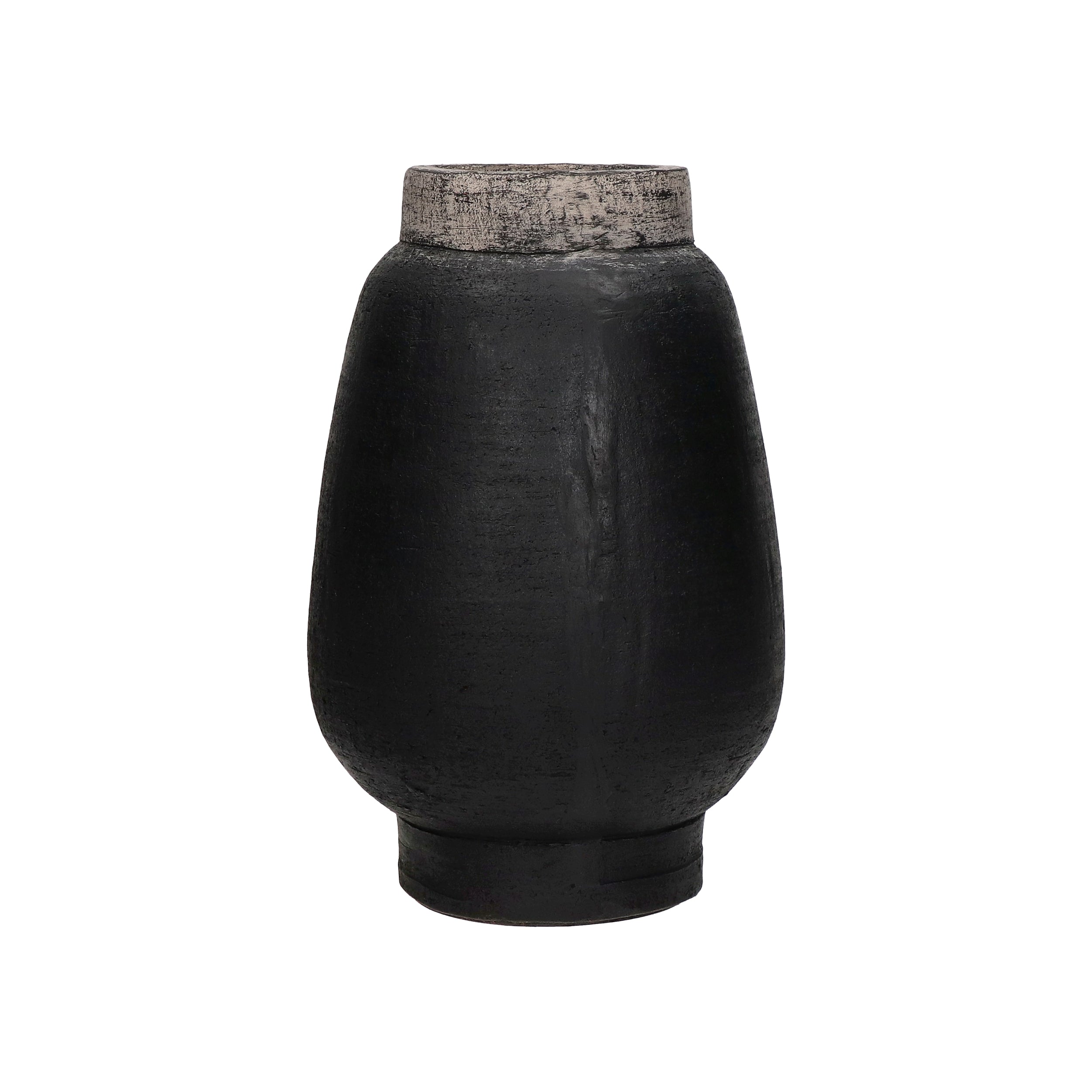 Muriel terracotta black vase-Renaissance Design Studio