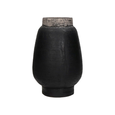 Muriel terracotta black vase