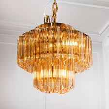 Nasser Brass Finish Chandelier by RV Astley-Renaissance Design Studio