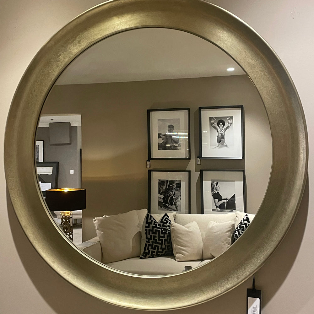 Navan Gold leaf mirror 100 cm by RV Astley