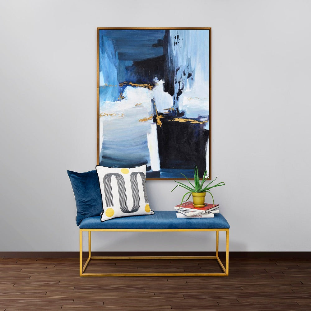Navy & Gold original Orión Art reduced-Renaissance Design Studio
