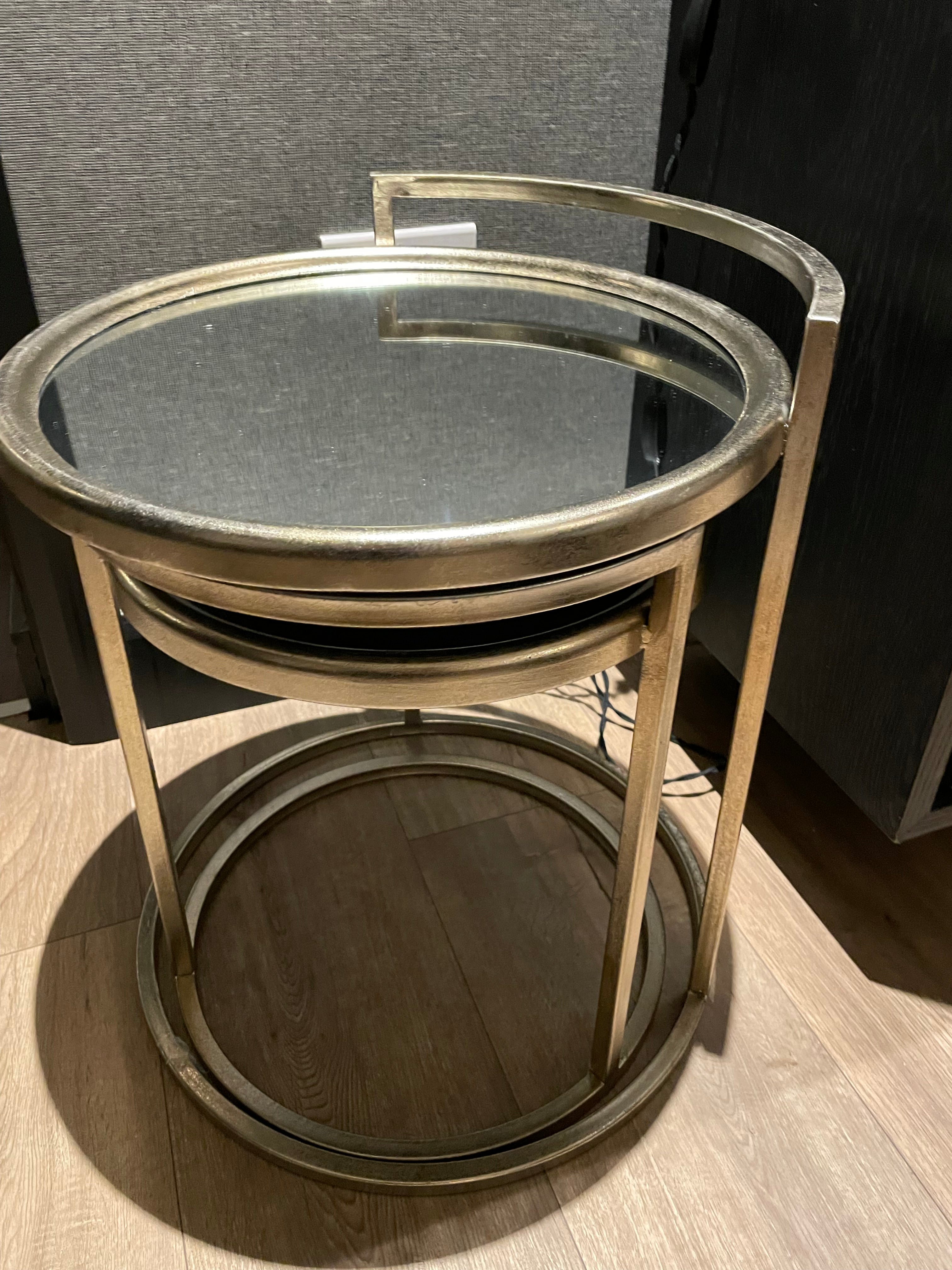 Nest of gold tables reduced-Renaissance Design Studio