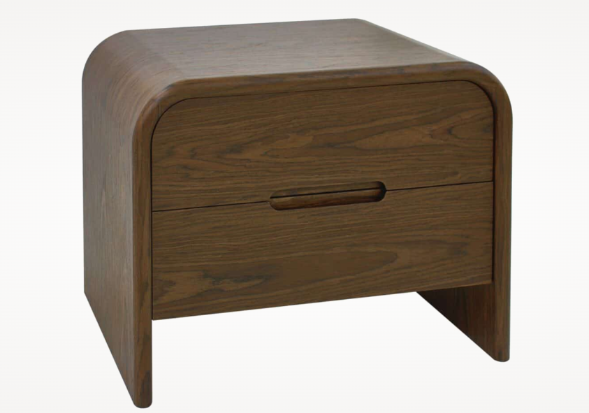 Nightstand Bedford Brown 2 Drawer-Renaissance Design Studio