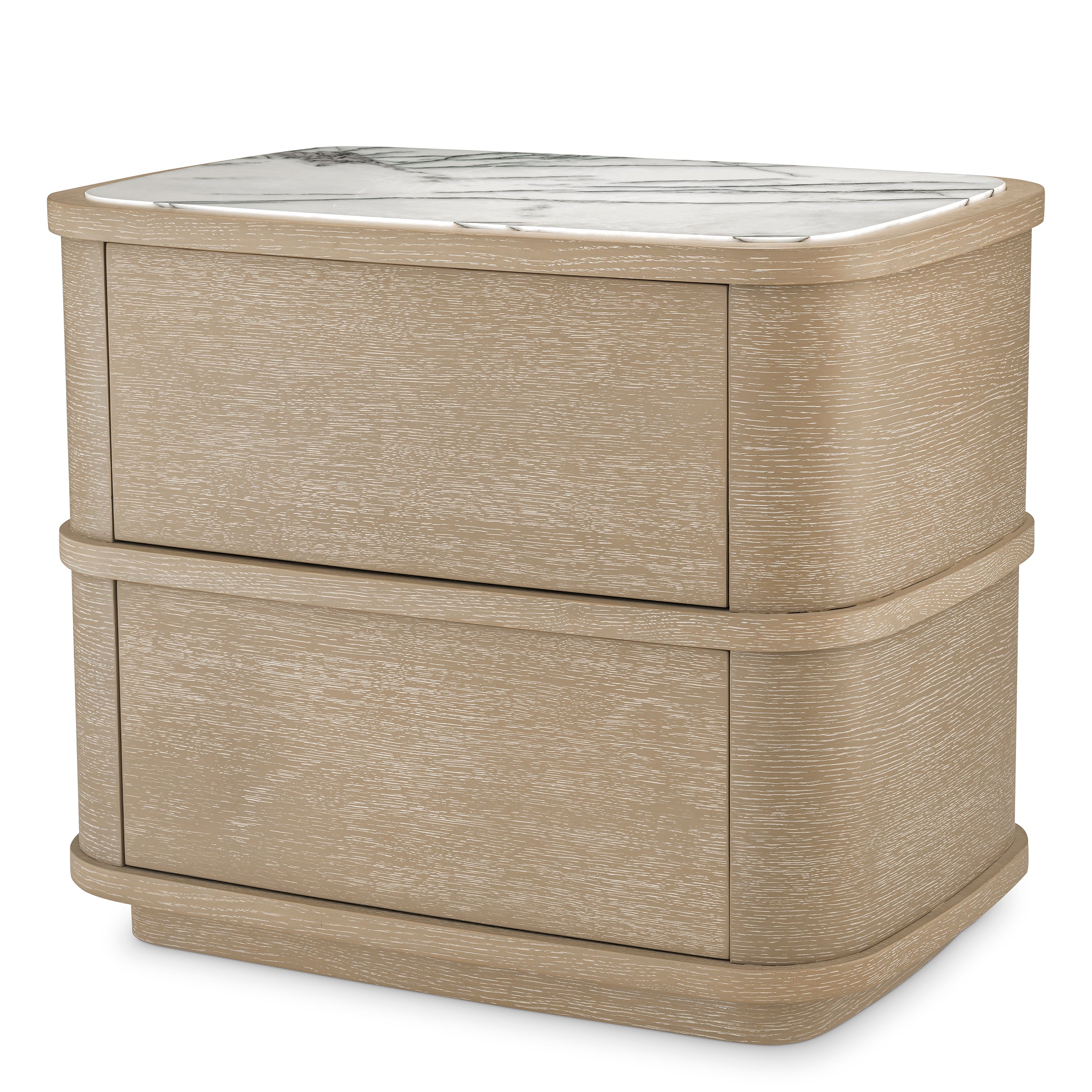 Nightstand Cabana Washed oak veneer by Eichholtz-BEDSIDE CABINET-Renaissance Design Studio
