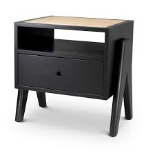 Nightstand Latour with cane top by Eichholtz in 2 finished-Renaissance Design Studio