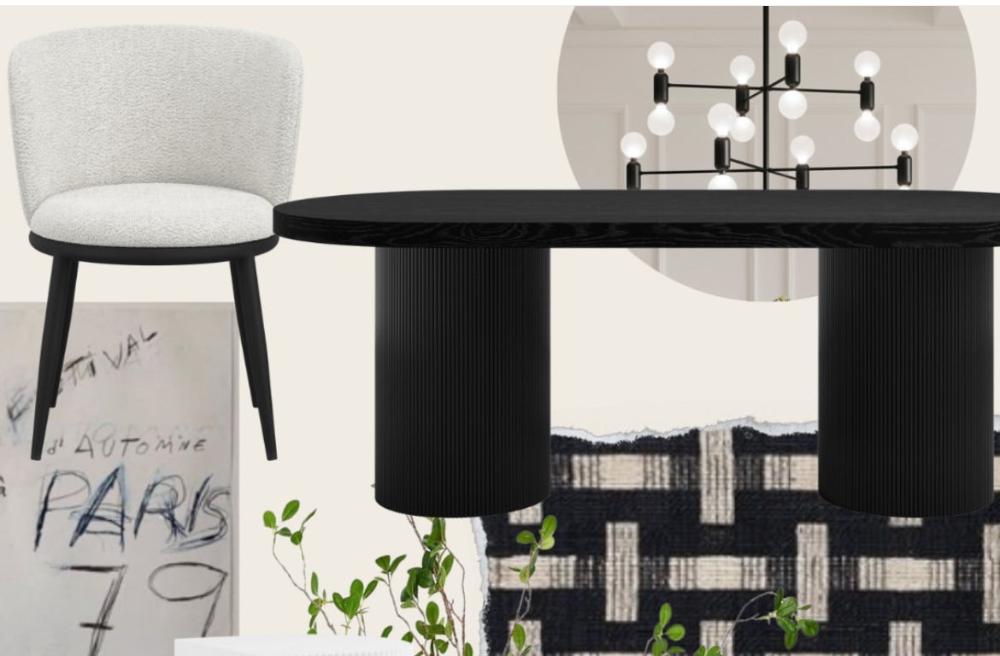 Nomad black dining table 220 cm-dining armchair-Renaissance Design Studio