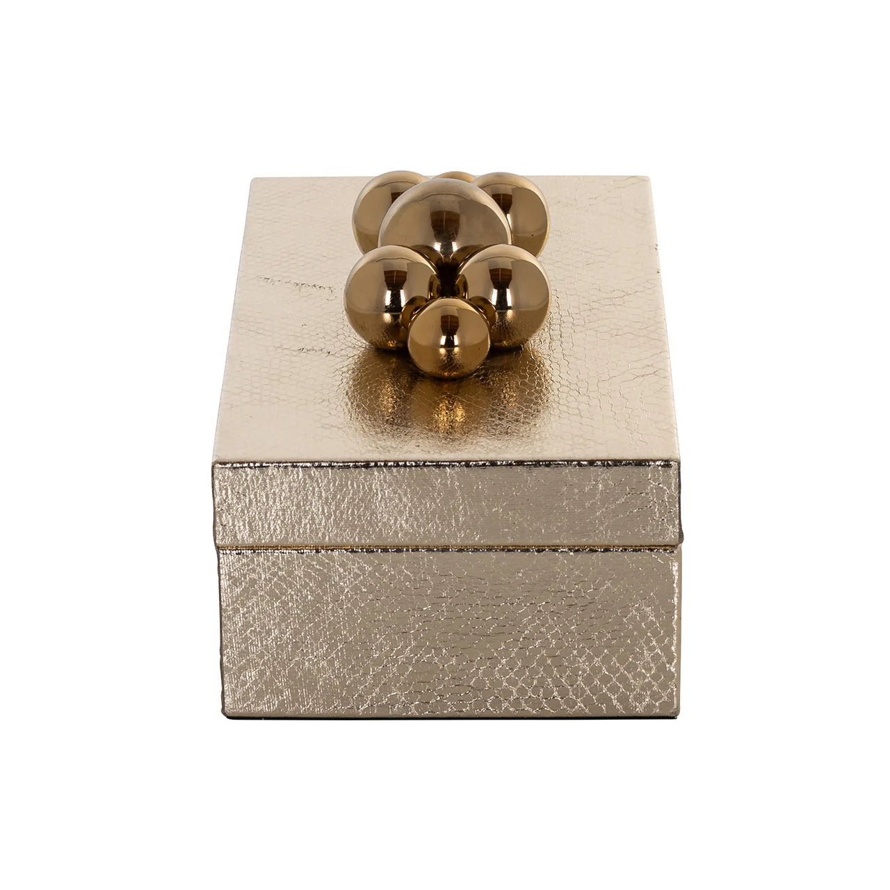 Norah Storage Box Gold-jewellery boxes-Renaissance Design Studio