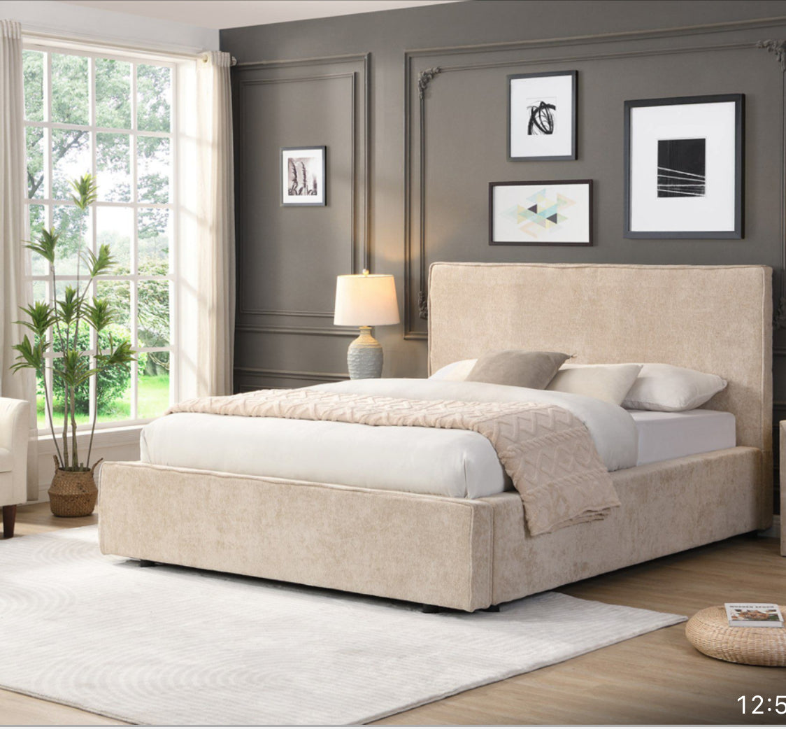 Novel. storage bed in Taupe ( pre book essential )-Renaissance Design Studio