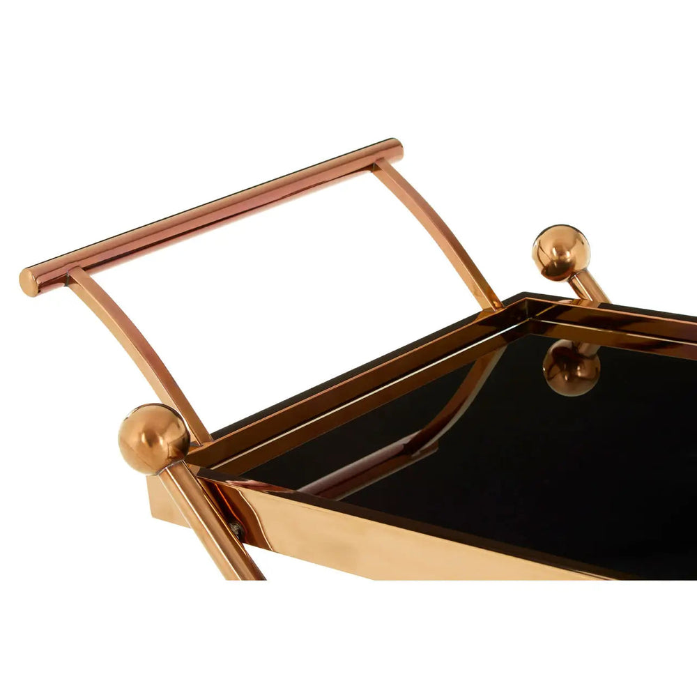 Novelle Rose gold drinks trolley