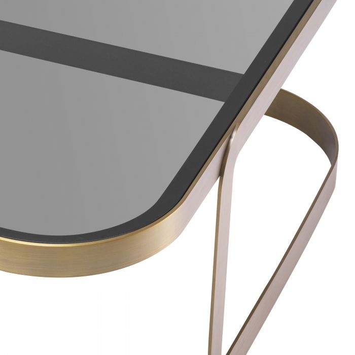 Numa Brushed brass coffee table by Eichholtz