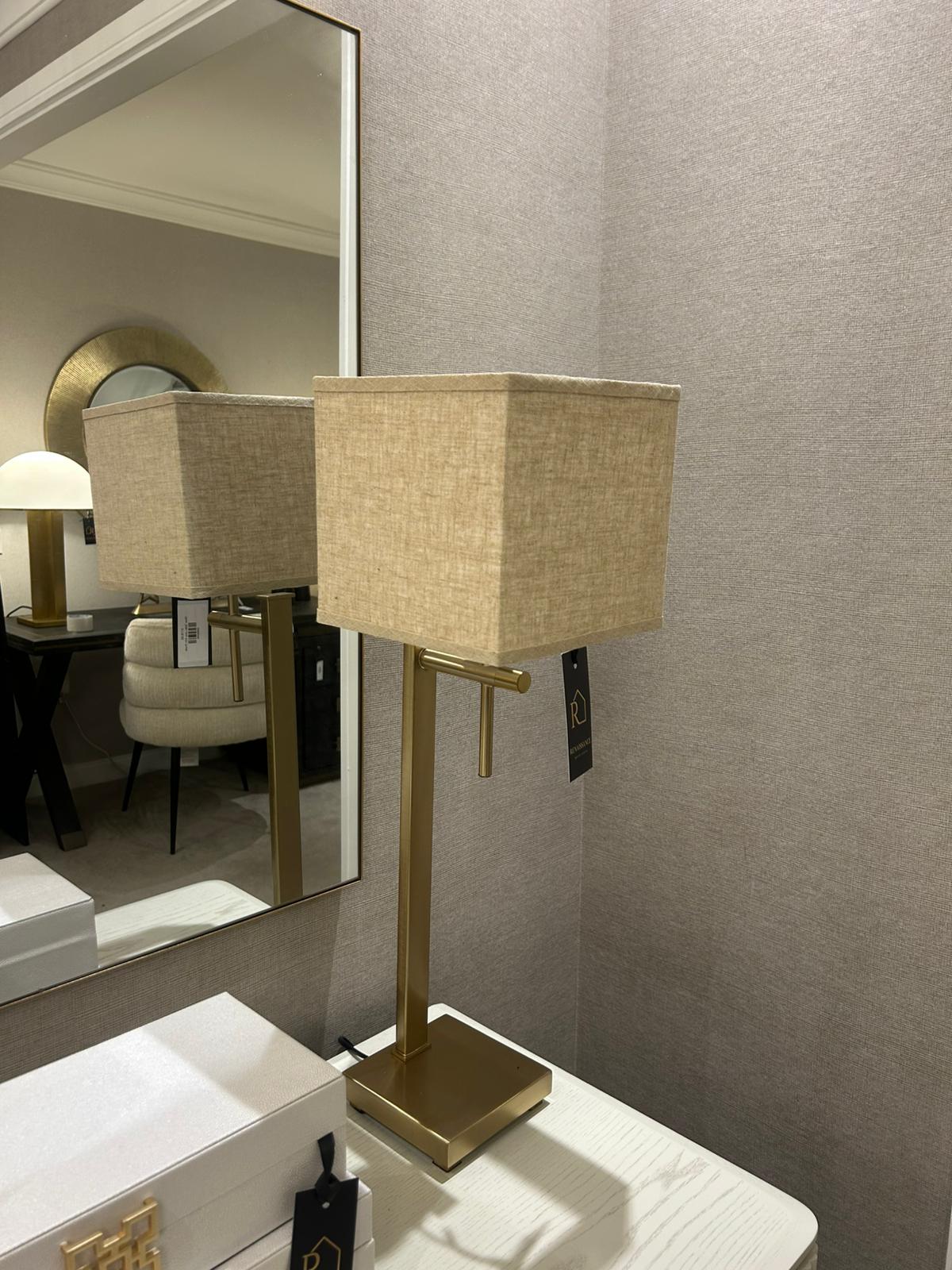 Oliver Table Lamp With Shade-Renaissance Design Studio