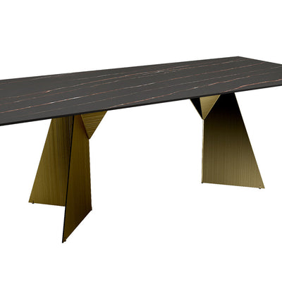 Orin  Black Stone XL  Dining Table 1800  Golden Black reduced