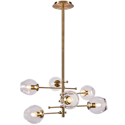 Orion Bubble  brass chandelier