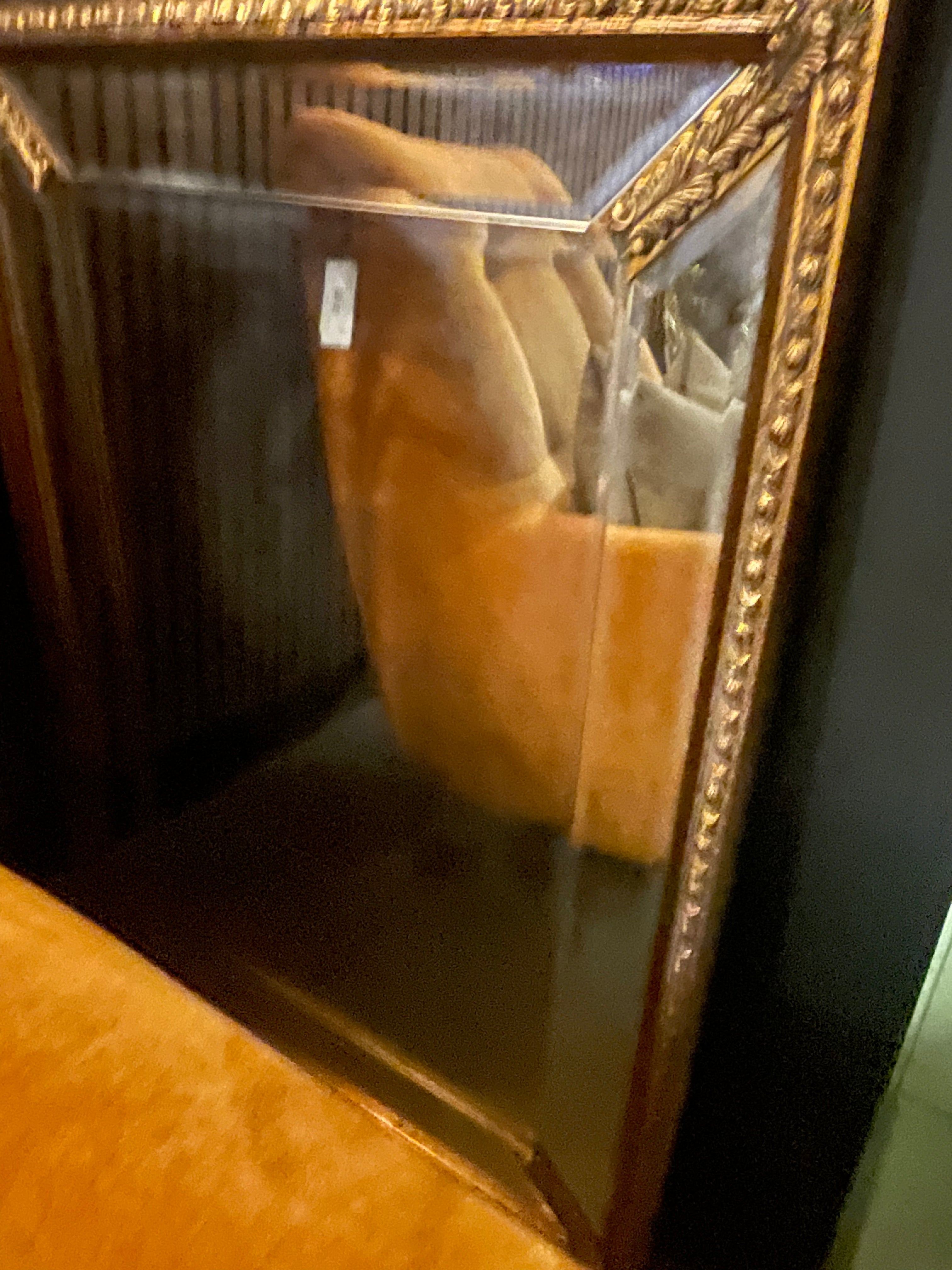 Ornate Antiqued Mirror In Gold - Reduced to clear-Renaissance Design Studio