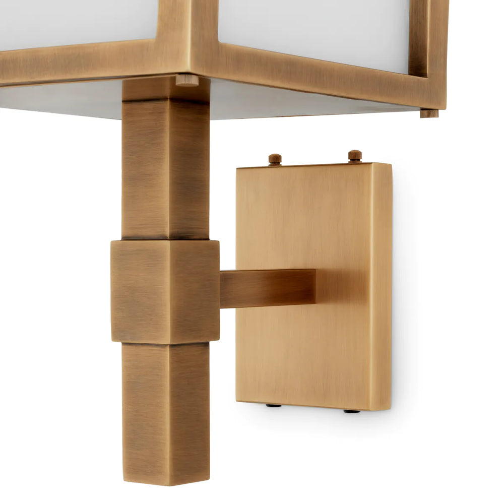 Outdoor Wall Lamp Riserva Antique brass finish  by Eichholtz