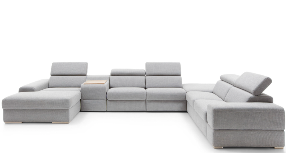 Palermo Cinema Sofa group with 2 electric recliners included 293cm