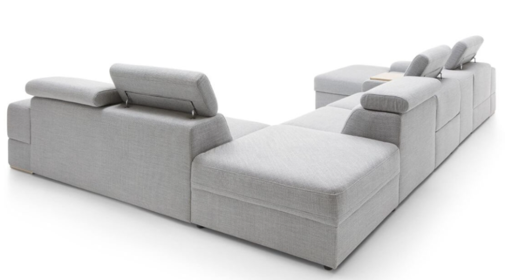 Palermo XL Cinema Sofa group with 2 electric recliners