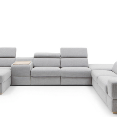 Palermo XL Cinema Sofa group with 2 electric recliners