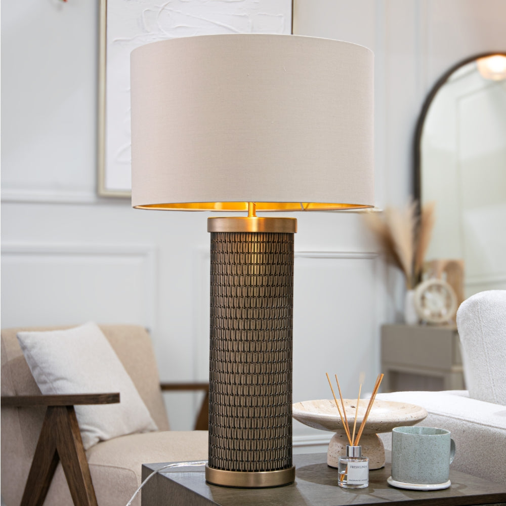 Pardey table lamp complete with shade-Renaissance Design Studio